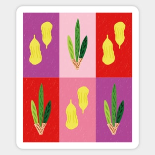 Lulav &amp; Etrog Camden Passage Pop Art Grid Sticker